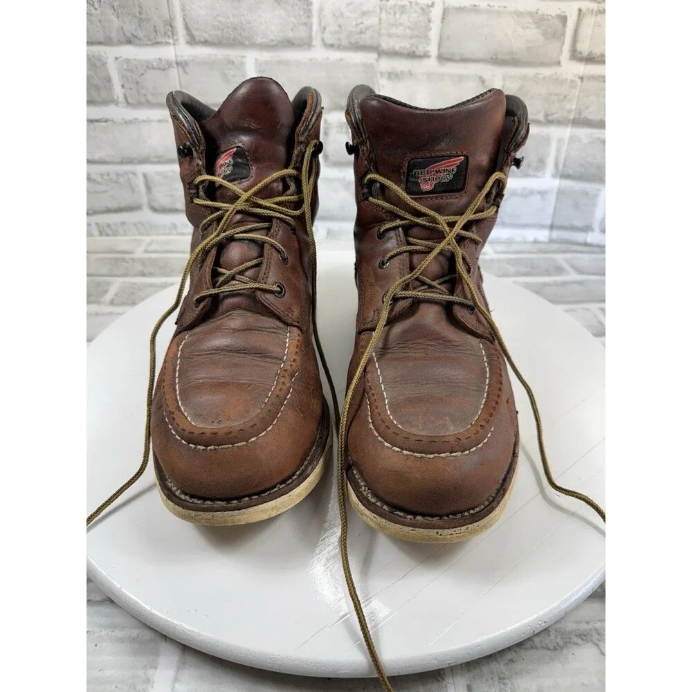 Red Wing Traction Tred Men's 6-inch Waterproof Soft Toe Work Boot Size 10 D
